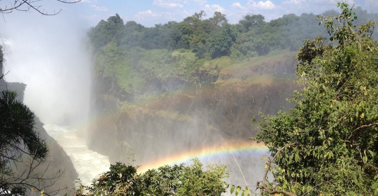 Victoria Falls - Border of Zambia and Zimbabwe