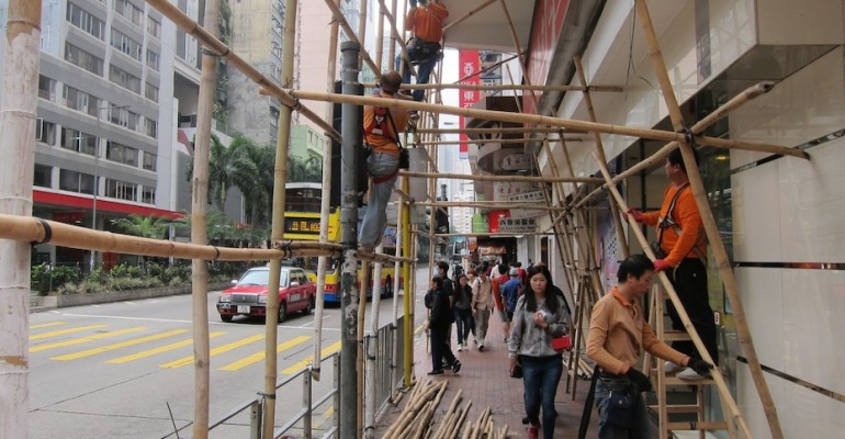 Bamboo Scaffolding Assembly – Hong Kong, China