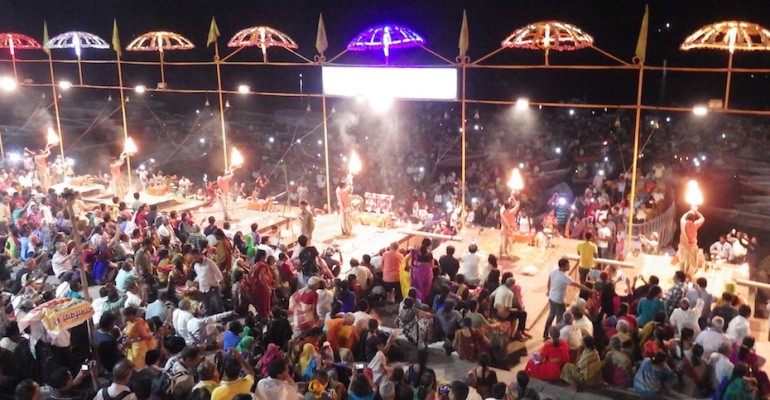 Ceremony at Ganges River – Varanasi, India